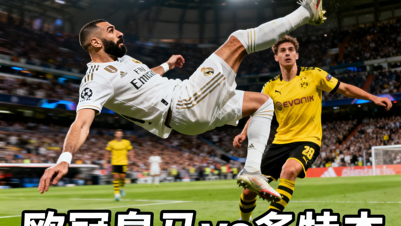 欧冠皇马vs多特本泽马倒钩集锦